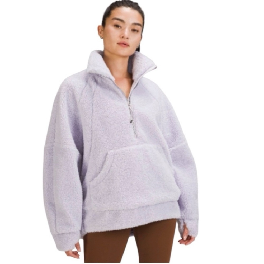 LULULEMON Scuba Oversized Half-Zip Pullover in Faint Lavender Size XS